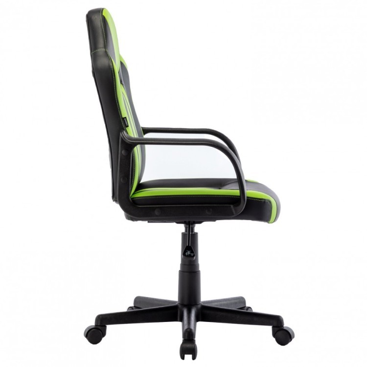 Кресло компьютерное BRABIX Stripe GM-202 экокожа черное/зеленое 532511 (1) (94582)