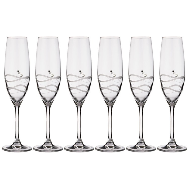 Набор бокалов для шампанского из 6 штук "soho" 220 мл Diamant (681-116)