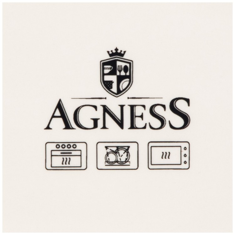 Форма для запекания с крышкой agness "лаванда" овальная 3,2 л 37,5х22х15,5см Lefard (536-254)
