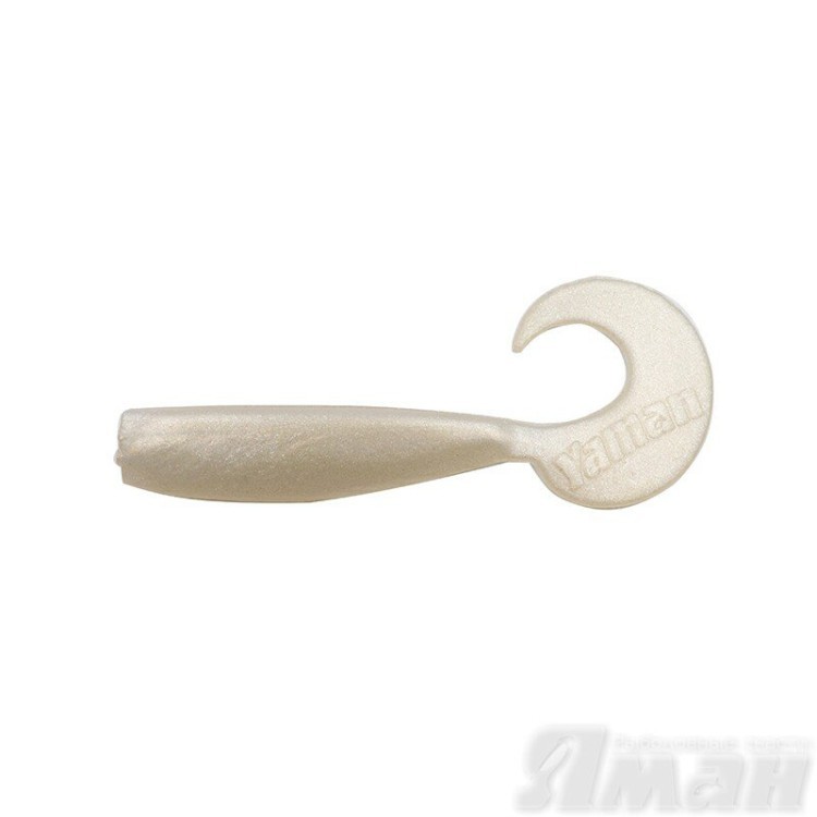 Твистер Yaman Lazy Tail Shad, 9" цвет 28 - Pearl, 2 шт Y-LTS9-28 (74270)