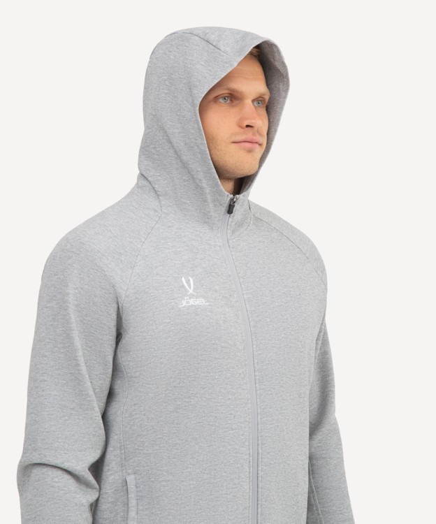 Худи на молнии JÖGEL ESSENTIAL Athlete Hooded FZ Jacket, серый (2111629) Худи на молнии JÖGEL ESSENTIAL Athlete Hooded FZ Jacket, серый (2111629)