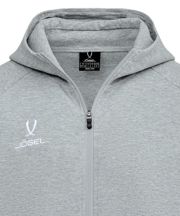 Худи на молнии JÖGEL ESSENTIAL Athlete Hooded FZ Jacket, серый (2111629) Худи на молнии JÖGEL ESSENTIAL Athlete Hooded FZ Jacket, серый (2111629)