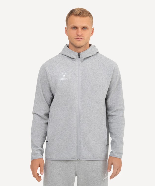 Худи на молнии JÖGEL ESSENTIAL Athlete Hooded FZ Jacket, серый (2111629) Худи на молнии JÖGEL ESSENTIAL Athlete Hooded FZ Jacket, серый (2111629)