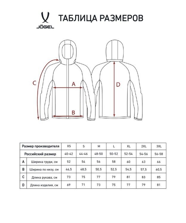 Худи на молнии JOGEL ESSENTIAL Athlete Hooded FZ Jacket, серый (2130826)