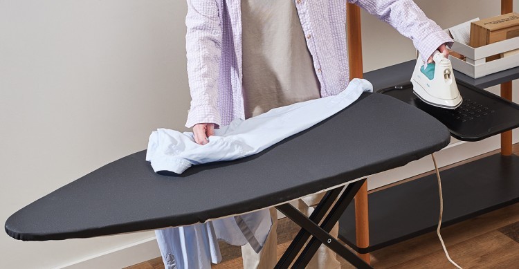 Доска гладильная напольная smart iron, 123х44 см, графит (78794)