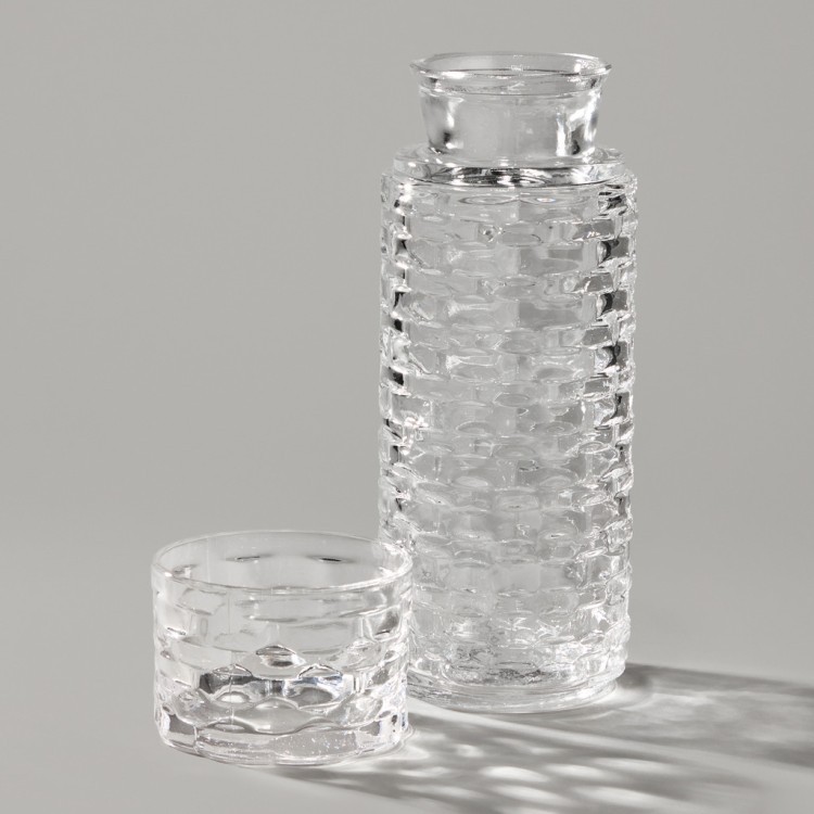 Графин с крышкой/стаканом  8х22,5 см 650/150 мл Alegre Glass (337-155)
