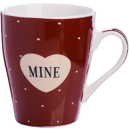 Кружка 340мл Сердечки Mine LR (9-31220-2)