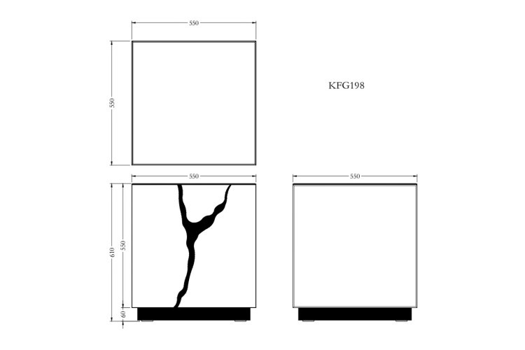 Стол журнальный зеркальный с золотым декором 55*55*61см (TT-00011861) Стол журнальный зеркальный с золотым декором 55*55*61см (TT-00011861)