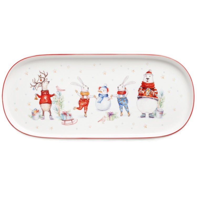 Блюдо овальное lefard "winter story" 34*14,5 см Lefard (425-275)
