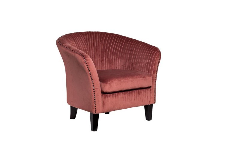 Кресло велюр темно-розовый 69*72*83см (TT-00001130)