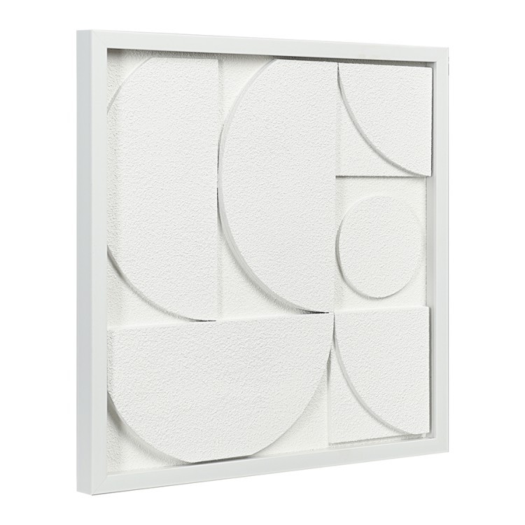 Панно декоративное с эффектом 3d minimalism, с белой рамой, 40х40 см (77478)