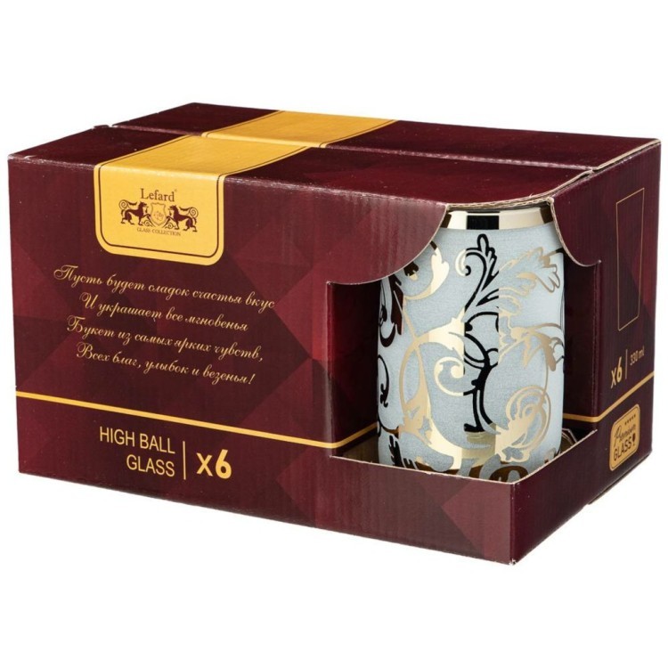 Набор стаканов из 6 шт "грейс" 330 мл Акционерное Общество (194-580)