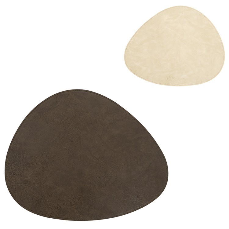 Салфетка сервировочная drop, 33х41 см, темно-коричневая/молочная (80098)