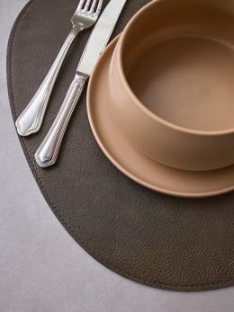 Салфетка сервировочная drop, 33х41 см, темно-коричневая/молочная (80098)