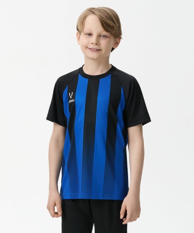 Футболка игровая JOGEL CAMP Striped Jersey, синий/черный, детский (1745243)