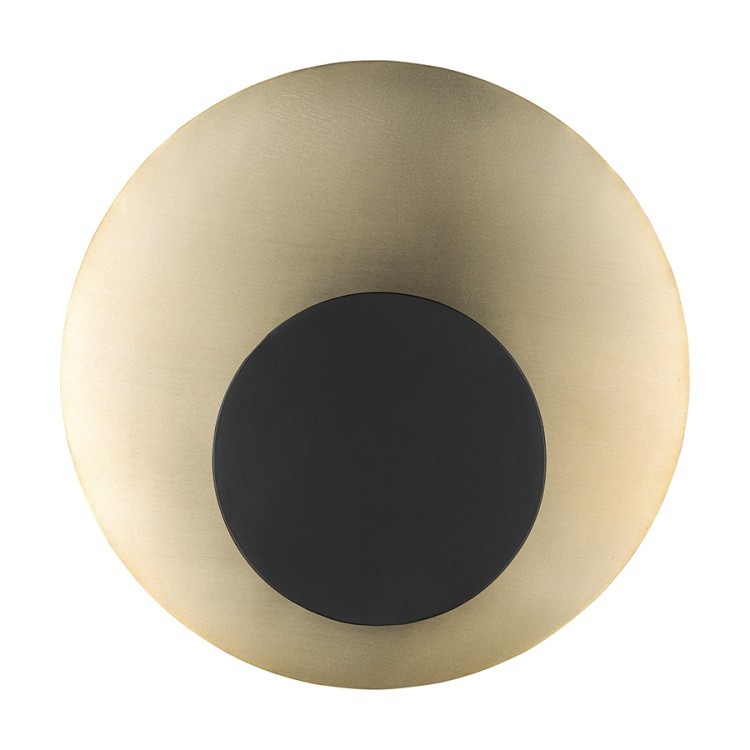 Светильник настенный stone, D35,5х15,5 см, черный/золотистый (76365)