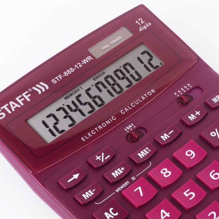 Калькулятор настольный Staff STF-888-12-WR 12 разрядов 250454 (1) (64960)