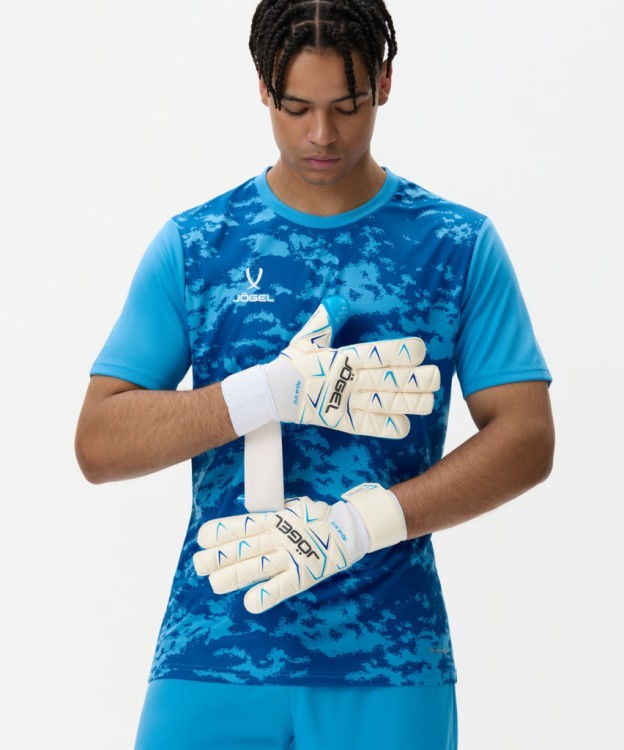 Перчатки вратарские JOGEL Legend UL4 Aqua Roll Negative, белый (2119338)