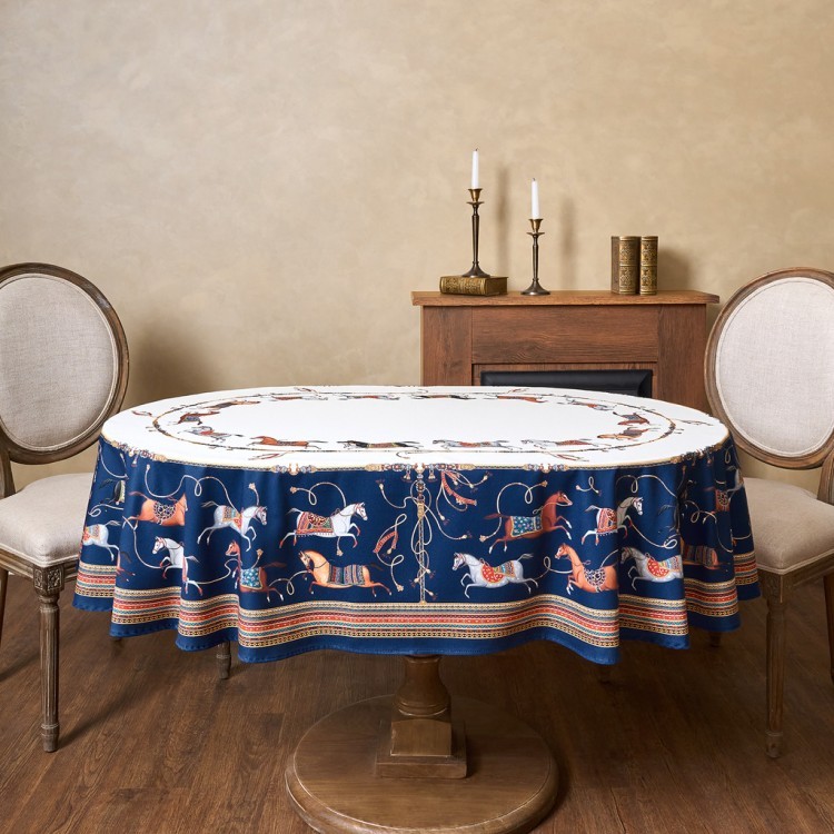 Скатерть овальная "passage"140х180см ,белый, 100% хлопок,твил, пропитка Lefard (850-759-4)