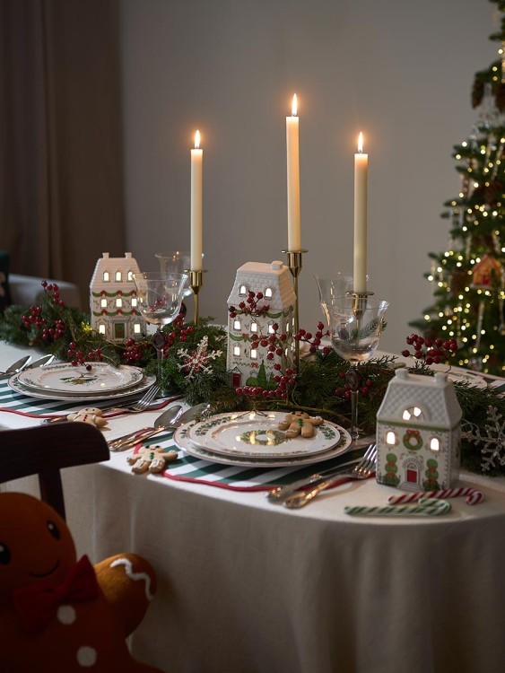 Набор из двух свечей молочно-белого цвета из коллекции edge, 24,5 см (77661)