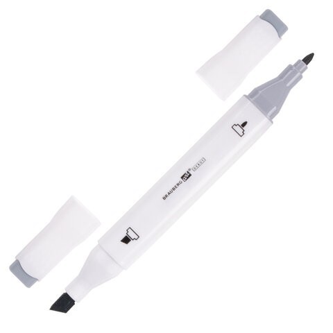 Маркеры для скетчинга двусторонние Brauberg Art Debut White линия 1-6 мм 12 цветов 152135 (86702)