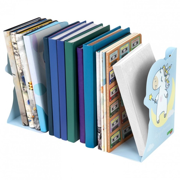 Подставка-держатель для книг и учебников фигурная BRAUBERG KIDS Unicorn металл 238069 (1) (93044)