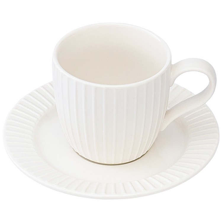 Набор чашек с блюдцами soft ripples, dual glazing, 125 мл, 2 шт. (75889) Набор чашек с блюдцами soft ripples, dual glazing, 125 мл, 2 шт. (75889)