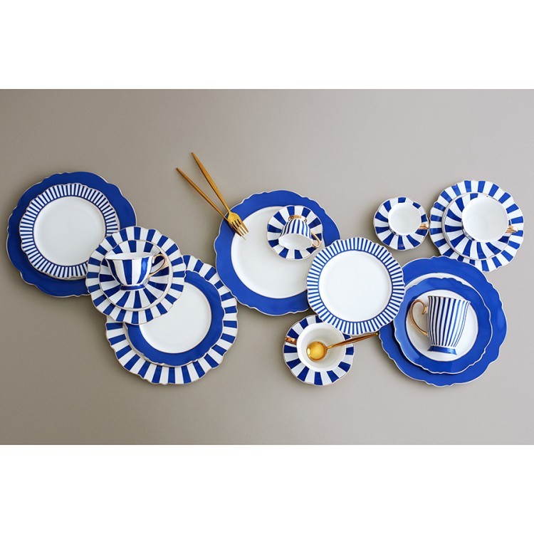 Набор чайных пар в полоску vintage charm, 220 мл, 2 шт. (78625)