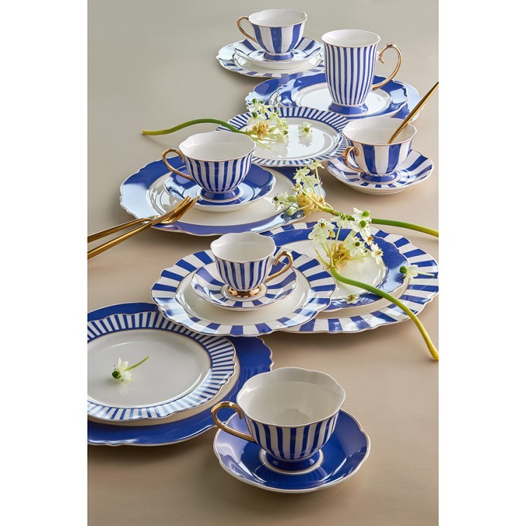 Набор чайных пар в полоску vintage charm, 220 мл, 2 шт. (78625)