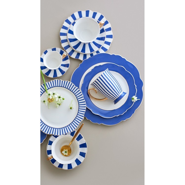 Набор чайных пар в полоску vintage charm, 220 мл, 2 шт. (78625)