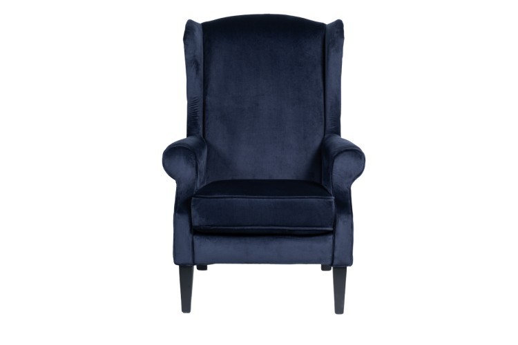 Кресло велюр темно-синий 82*87*112см (TT-00001807)