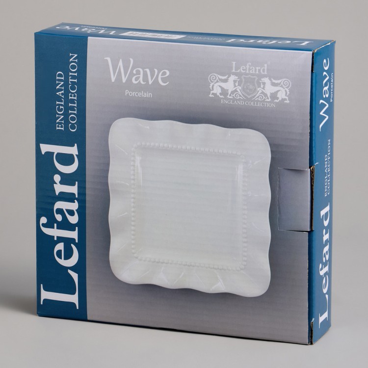Набор тарелок закусочных lefard "wave" квадрат. 2 шт. 18*2,5 см (761-162) 