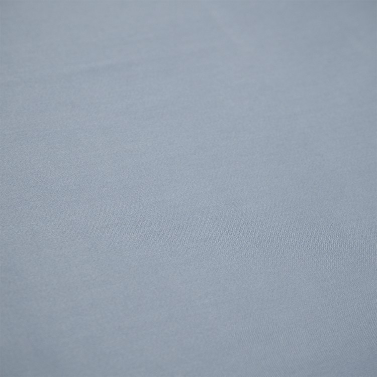Простыня на резинке из сатина джинсово-синего цвета с брашинг-эффектом из коллекции essential, 180х200х30 см (76103)