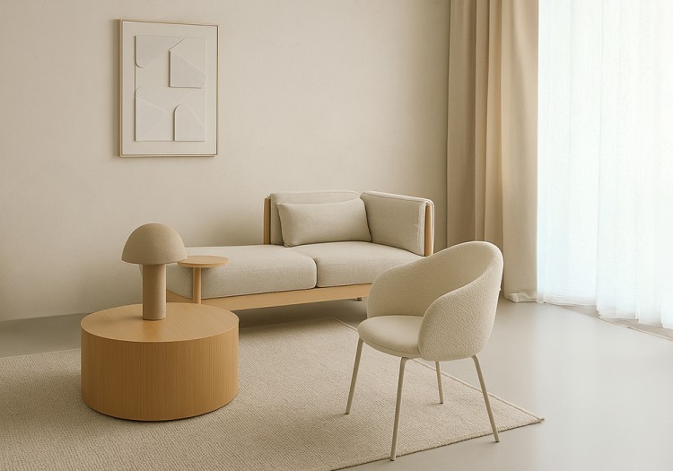 Лампа настольная texture sleek, D32х42 см, бежевая (77944) Лампа настольная texture sleek, D32х42 см, бежевая (77944)