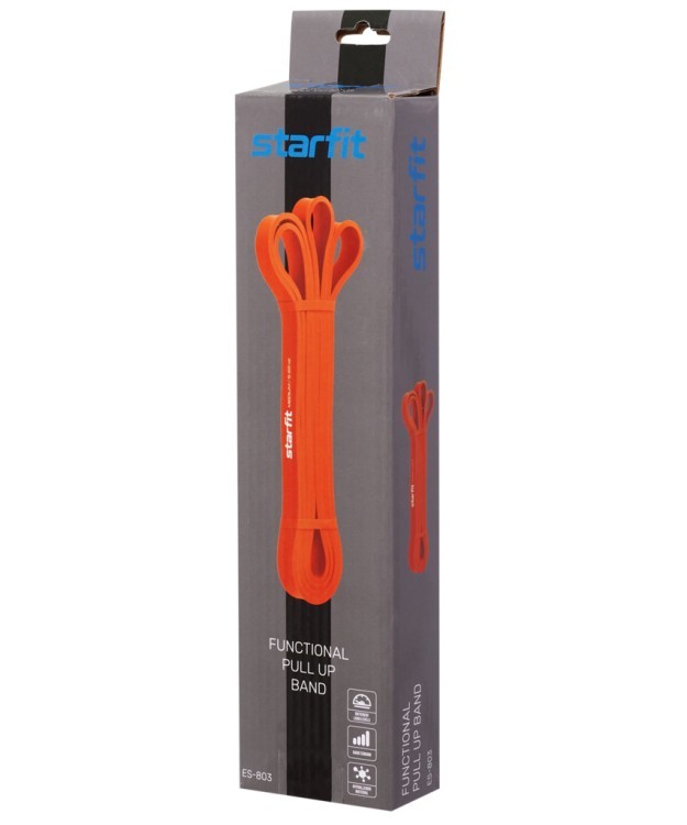 Эспандер ленточный для кросс-тренинга ES-803, 5-22 кг, 208х2,2 см, оранжевый (1676100)