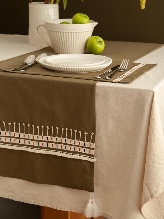 Дорожка на стол nomad grid из коллекции ethnic, 45х150 см (79770)