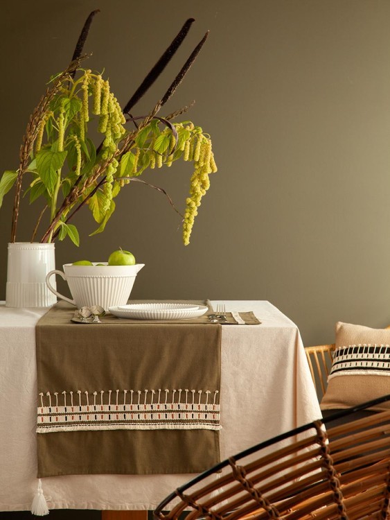 Дорожка на стол nomad grid из коллекции ethnic, 45х150 см (79770)