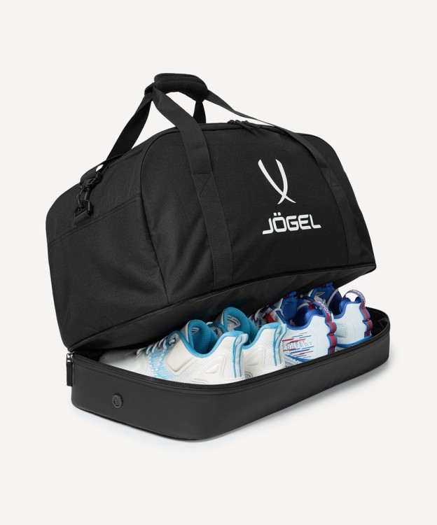 Сумка спортивная с двойным дном JOGEL Division Double Bottom Bag, черный (2130726)