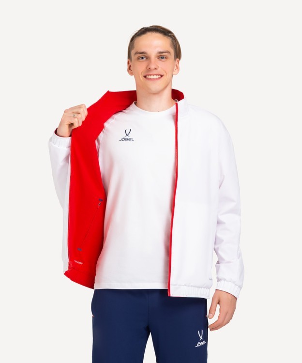 Куртка спортивная JOGEL NATIONAL ANTHEM PerFormDRY Jacket, красный/белый (2113521)