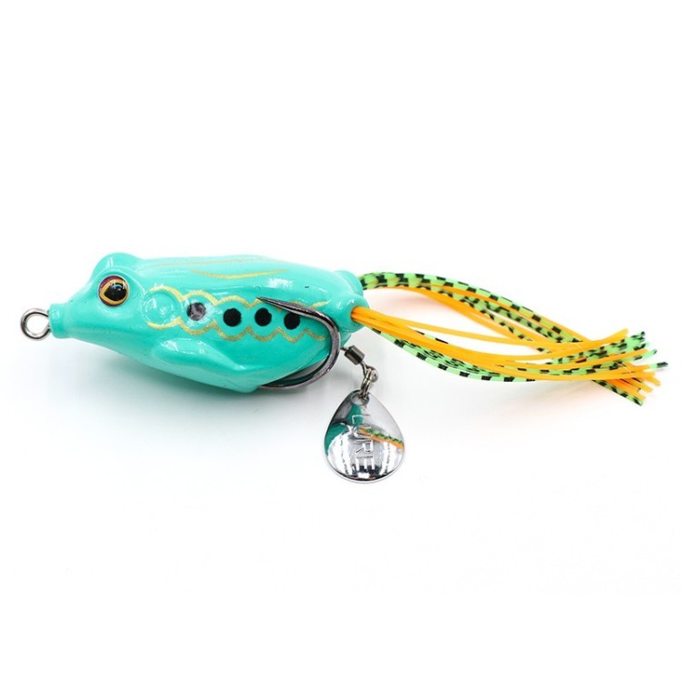 Лягушка-незацепляйка Namazu FROG с лепестком, 55 мм, 10 г, цвет 05, YR Hooks (BN) #1 N-FP55-10-05 (87617)