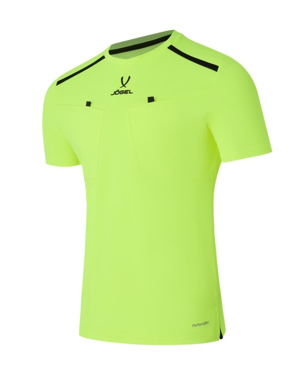 Футболка судейская JÖGEL DIVISION PerFormDRY Referee Tee, желтый неон (2123292)