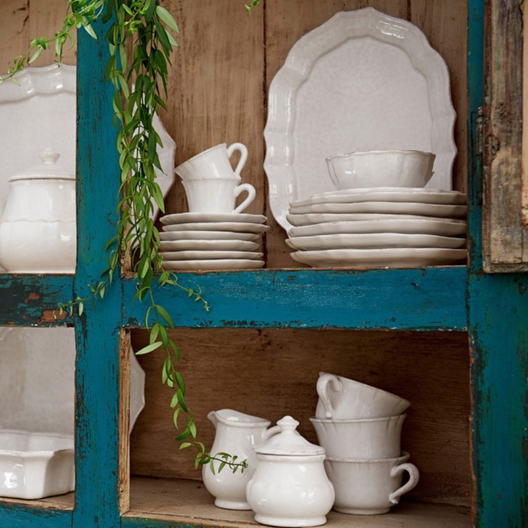 Чаша с блюдцем IM511-WHI(SSS02-00804A), керамика, white, CASAFINA BY COSTA NOVA