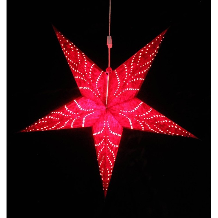 Светильник подвесной star с кабелем 3,5 м и патроном под лампочку e14, 60 см., красный (63447)