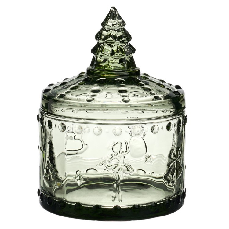Емкость для хранения "щелкунчик" green, 9*9*12,5 см Lefard (355-418)