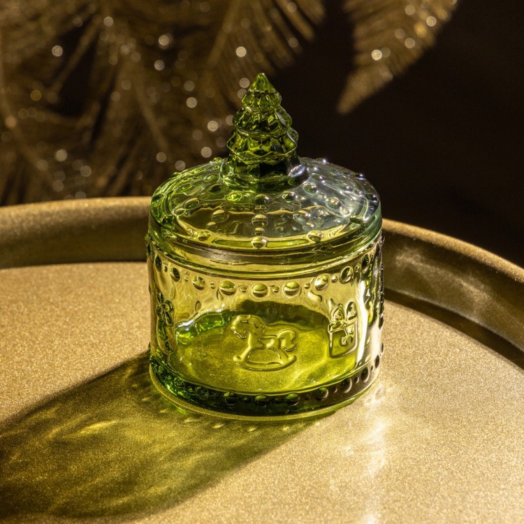 Емкость для хранения "щелкунчик" green, 9*9*12,5 см Lefard (355-418)