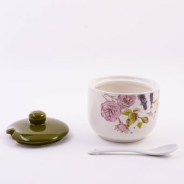 Сахарница 3пр 520мл Розовый сад доломит LR (60259)