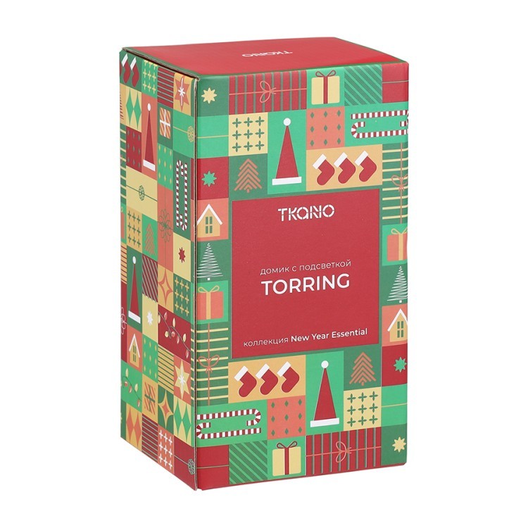 Домик с подсветкой torring из коллекции new year essential, 16 см (79394)