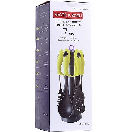 Кухонный набор на подставка 7 пр нейлон/термопластик Mayer&Boch (29526) Кухонный набор на подставка 7 пр нейлон/термопластик Mayer&Boch (29526)