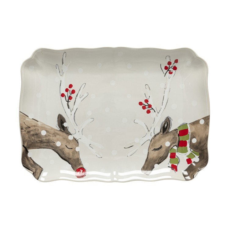 Блюдо TR361-03318Z(DF620-WHI), керамика, white, CASAFINA BY COSTA NOVA