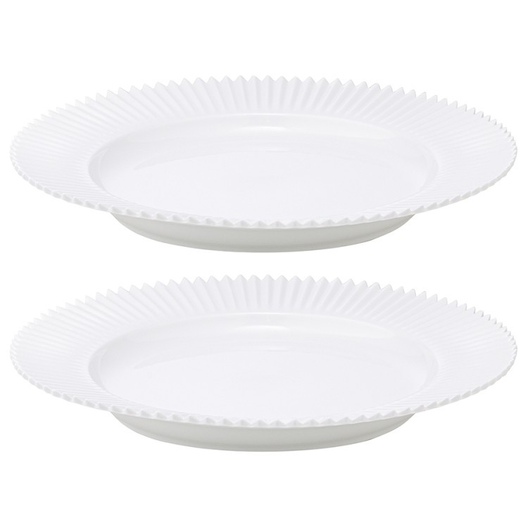 Набор из двух тарелок белого цвета из коллекции edge, 26 см (75178)